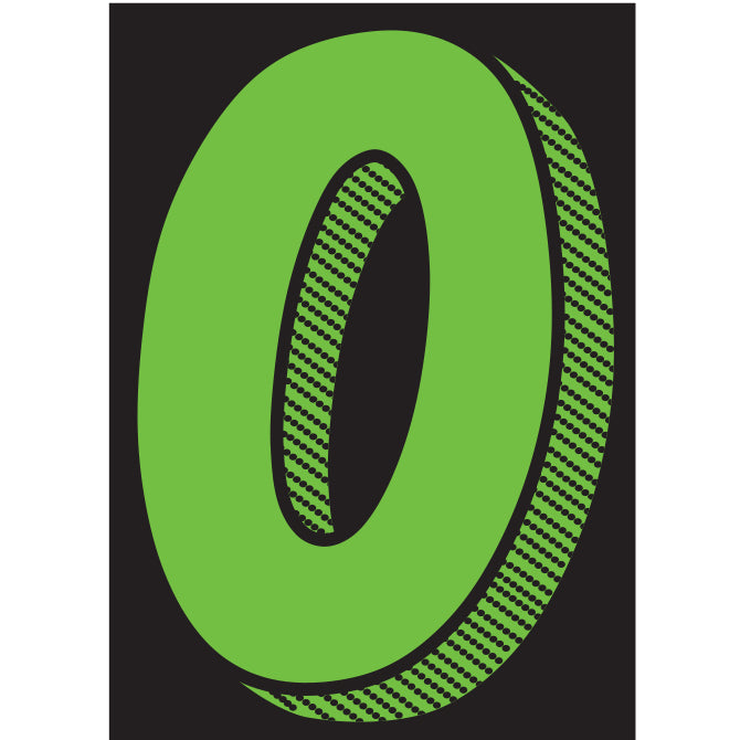 Number Window Stickers - 7-1/2" Various Colors