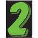7-1/2" Fluorescent Green & Black
