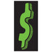 7-1/2" Fluorescent Green & Black
