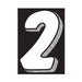 7-1/2" White & Black