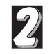 7-1/2" White & Black