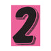 7-1/2" Black & Pink