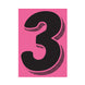 Number Window Stickers - 7-1/2" Various Colors
