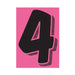 7-1/2" Black & Pink