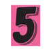 7-1/2" Black & Pink