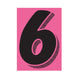 Number Window Stickers - 7-1/2" Various Colors