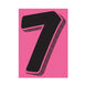 7-1/2" Black & Pink