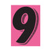 7-1/2" Black & Pink