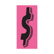 7-1/2" Black & Pink