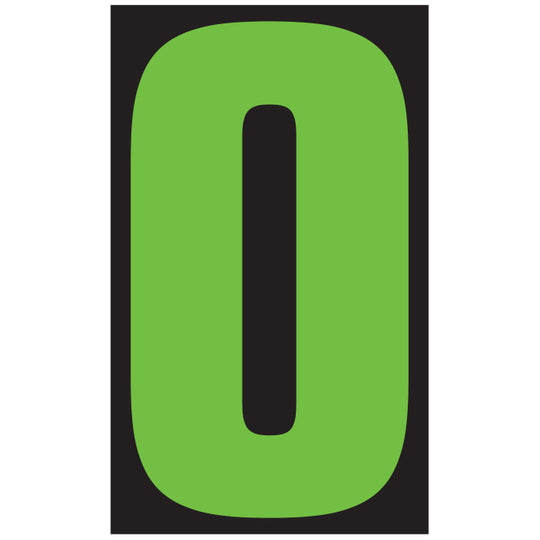 Number Window Stickers - 9-1/2" Various Colors