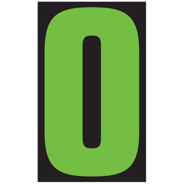 Number Window Stickers - 9-1/2" Various Colors