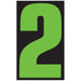 Number Window Stickers - 9-1/2" Various Colors
