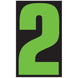 Number Window Stickers - 9-1/2" Various Colors