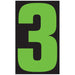 Number Window Stickers - 9-1/2" Various Colors