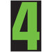 Number Window Stickers - 9-1/2" Various Colors