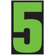 Number Window Stickers - 9-1/2" Various Colors