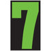 Number Window Stickers - 9-1/2" Various Colors