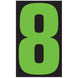 Number Window Stickers - 9-1/2" Various Colors