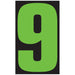 Number Window Stickers - 9-1/2" Various Colors