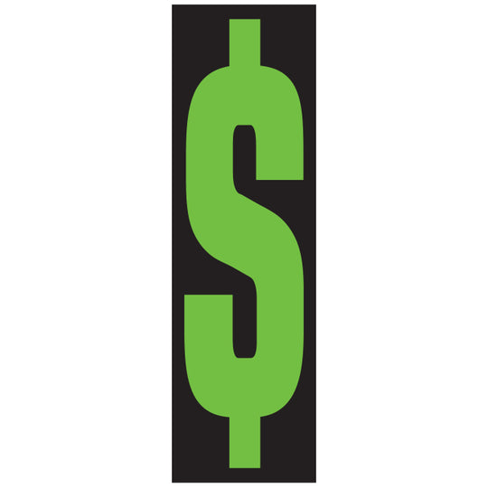 Number Window Stickers - 9-1/2" Various Colors