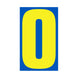 Number Window Stickers - 9-1/2" Various Colors