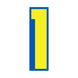 Number Window Stickers - 9-1/2" Various Colors