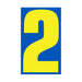 Number Window Stickers - 9-1/2" Various Colors