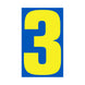Number Window Stickers - 9-1/2" Various Colors