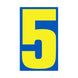 Number Window Stickers - 9-1/2" Various Colors