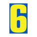 Number Window Stickers - 9-1/2" Various Colors