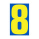 Number Window Stickers - 9-1/2" Various Colors