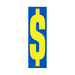 Number Window Stickers - 9-1/2" Various Colors
