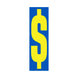 Number Window Stickers - 9-1/2" Various Colors