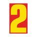 Number Window Stickers - 9-1/2" Various Colors