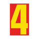 Number Window Stickers - 9-1/2" Various Colors