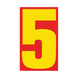 Number Window Stickers - 9-1/2" Various Colors