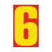 Number Window Stickers - 9-1/2" Various Colors