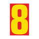 Number Window Stickers - 9-1/2" Various Colors
