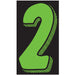Number Window Stickers - 11-1/2" Various Colors
