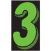 Number Window Stickers - 11-1/2" Various Colors
