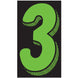 Number Window Stickers - 11-1/2" Various Colors