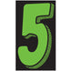 Number Window Stickers - 11-1/2" Various Colors
