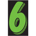 Number Window Stickers - 11-1/2" Various Colors