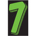 Number Window Stickers - 11-1/2" Various Colors