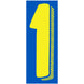 Number Window Stickers - 11-1/2" Various Colors