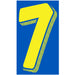 Number Window Stickers - 11-1/2" Various Colors
