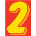 7-1/2" Yellow & Red