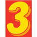 7-1/2" Yellow & Red