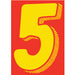 7-1/2" Yellow & Red