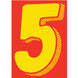 7-1/2" Yellow & Red